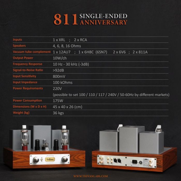 THIVANLABS 811 Magpie S.E integrated amplifier - Image 2