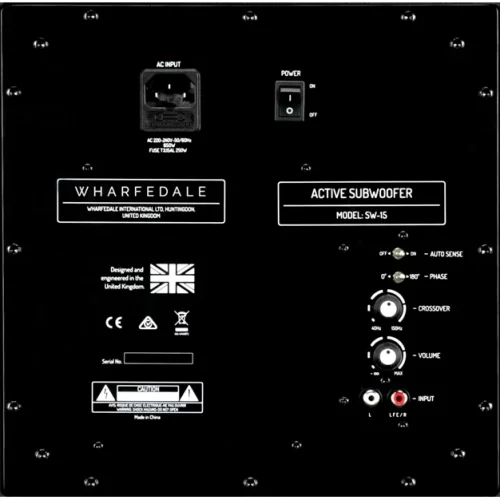 WHARFEDALE SW-15 controls