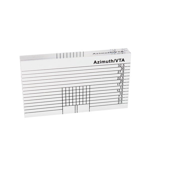 Ludic Azimuth VTA ruler