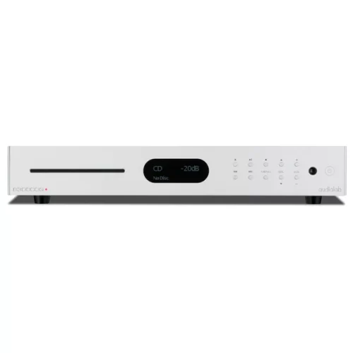 Audiolab 8300CDQ To this speciﬁcation the new 8300CDQ adds high-quality analogue preamp circuitry, coupled to three stereo pairs of line-level RCA inputs to connect analogue sources. The preamp circuitry is kept as simple as possible using high-quality components to maintain signal purity, with line input signals passing to a precision analogue volume stage. Much eﬀort has gone into the physical layout of the 8300CDQ’s circuitry, protecting the sensitive preamp section from noise interference. The Audiolab 8300CDQ is DSD Compatible (DSD64 / DSD128 / DSD256) uses the ESS Saber32 9018 chip for digital-to-analog conversion and incorporates MQA (Master Quality Authenticated) technology.