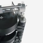 Clearaudio Master Innovation The latest model in the popular Innovation series shows clearly how even the best is constantly being further developed and brought to new sonic heights at Clearaudio. The 70mm-thick, dynamically balanced platter made of resonance damping plastic with a 15mm-thick precision-machined stainless steel sub platter delivers the highest mechanical standards. The Master Innovation doubles the inertia of the Innovation. Incredible rotational speed stability is achieved thanks to the combination of the patented Clearaudio ceramic magnetic bearing (CMB) supplemented by an additional flywheel and a high torque DC motor. An infrared sensor sends signals to an optical speed control mechanism to consistently maintain the perfect speed, while non-contact magnetic decoupling of the drive prevents any vibration or noise from the motor system from reaching the main turntable. Consequently, speed variations are eradicated and perfect pitch is obtained. The Master Innovation provides the ability to mount up to three tonearms. Existing Innovation owners have the option to upgrade to Master Innovation level.