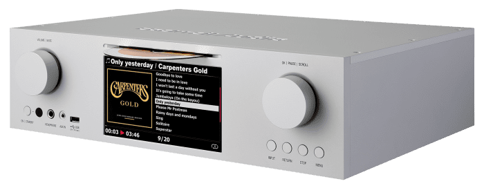 Cocktail Audio X45Pro The X45Pro is the world's highest performance multi-purpose Music Player with the functions of DAC, CD Ripper, Network Streamer, Music Recorder and much more for the audiophiles, equipped with SABRE PRO Flagship ES9038PRO DAC chip supporting up to PCM 768Khz sample rate and native DSD512 and delivering an unprecedented Dynamic Range, and OPA627BP Precision High-Speed Operational Amplifier. To minimize electrical and idle noises, power source circuit for digital and analogue parts is designed isolatedly, and Toroidal Transformer and SMPS are completely shielded with aluminum. The X45Pro whole enclosure is precisely crafted with beautiful glass-sanding aluminum, which is fabricated by precision CNC machine. The overwhelming and various functions offered by our custom-designed software developed by in-house R&D team complete the X45Pro as a wonderful device for the audiophiles.