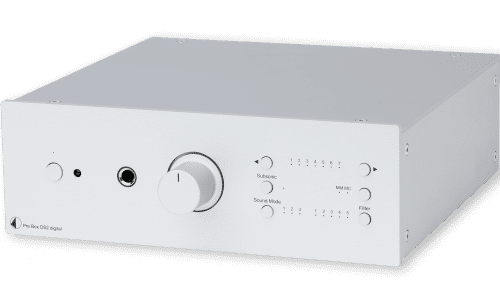 PRO-JECT Pre Box DS-2 Digital. Προενισχυτής και μετατροπέας D/A AK4490, Με υποστήριξη DSD256 και upsampling όλων των σημάτων εισόδου στα 768 kHz από USB, ομοαξονικές και οπτικές εισόδους