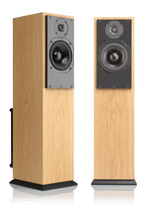 ATC SCM20ASLTThe SCM20SL Tower is ATC’s flagship 2-way floor-standing loudspeaker and is the ideal choice in modestly sized rooms, but where performance cannot be compromised.  It is available in both passive and active bi-amplified versions, the SCM20PSLT and SCM20ASLT respectively.

Its sealed cabinet design ensures excellent timing, useful low frequency output below the cut-off and that the speakers can be placed relatively close to walls without excessive low frequency ‘boom’.

Both the mid-bass driver and tweeter are handmade by ATC.  The bass driver is a 6”/150mm part with huge 3”/75mm voice coil and massive, long-gap (short-coil) motor assembly featuring ATC’s proprietary ‘SL’ motor technology.  The tweeter is a 1”/25mm soft-dome part featuring a dual-suspension and very high energy 2.1 tesla motor.  Together, they form the basis for an exceptional 2-way monitor loudspeaker capable of delivering outstanding resolution and musicality.

Driver integration withing the passive model is handled 2nd order crossover featuring oversize air-core inductors which are would in-house by ATC.  Capacitors are all high voltage polypropylene film types and the input features heavy duty binding posts in a bi-wire configuration.

The active SCM20ASLT features an on-board ATC bi-amp pack featuring 2-way active crossovers and class A/B MOSFET power amps, delivering a total power output of 250W.  The active crossovers superior accuracy and phase coherence, plus the removal of the lossy passive components between power amp and drivers deliver a level of performance that simply can’t be matched by competing passive designs.

The SCM20 cabinet is constructed to be heavy and inert, with bitumastic damping panels deployed at critical positions to minimise cabinet colouration.  The cabinets are available in 10 different hand selected veneers; satin black/white painted finishes and also piano/white high gloss polyester.