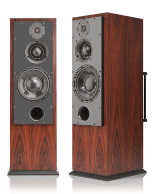 ATC SCM50 ASLTThe SCM50 ASLT (active) and SCM50 PSLT (passive) towers are designed to offer exceptional performance and enjoyment to the home hi-fi enthusiast and music lover. The monitors’ ability to reproduce music and speech with phenomenal accuracy, transparency and dynamics lies mainly in the SM75-150S soft dome midrange driver. However, recent modifications that include the new ATC SH25-76S tweeter and enhanced port profile have brought about further improvements to all performance parameters.

Each drive unit in the active model has its own dedicated and individually matched MOS-FET amplifier, while the 234mm/9″ bass driver incorporates ATC’s unique Super Linear Magnet technology. Our active crossover network consists of a wide band-width, electronically balanced input stage with high common mode rejection and very low distortion. Like the HF, mid and bass drivers, all electronics are designed and manufactured in-house to create a no-compromise active system. In passive form, the SCM50PSLT provides broad and symmetrical dispersion, excellent amplitude and phase characteristics throughout the frequency range.