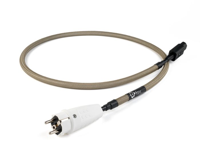 Chord Epic Power cable Chord Company Epic Power is a high-specification mains cable for hi-fi and audiovisual systems. Hand-built in the UK, the design incorporates our unique ARAY conductor technology, originally created for our flagship products but now enhancing the performance of our other ranges.