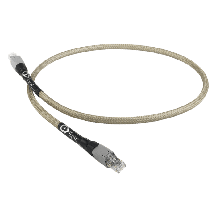 Chord Epic Streaming cable The Epic streaming cable has been developed for use with digital audio streaming components – we can’t call them Ethernet cables because they’re not the same.