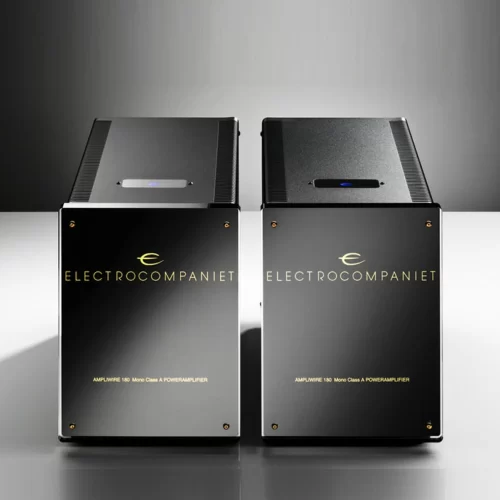 ELECTROCOMPANIET AW 180 Monoblock The Electrocompaniet AW 180 M monaural power amplifier represents the ultimate in sound reproduction. This is what record producers and engineers, audiophiles, and reviewers rely on to give them faithful reproduction of the master recording. No matter how many words we use, the true capabilities of the AW 180 defies explanation. You simply have to listen to it. And you will be hooked. The FTT Floating Transformer Technology, capable of delivering twice the current of a conventional power supply, the state-of-the-art components and the balanced link enabling bridged mode with additional amplifiers make the AW 180 M a unique, standout product.