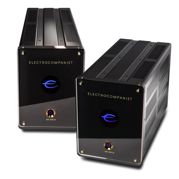 ELECTROCOMPANIET AW 300 M The AW 300 M is Electrocompaniet’s latest Mono Power Amplifier. This amplifier embodies an updated, yet unmistakable Electrocompaniet design, perfectly complementing both current and legacy Electrocompaniet products.