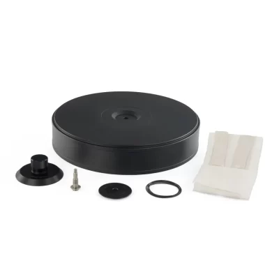 MICHELL Orbe Platter KitThe Orbe Platter Kit offers owners of GyroDecs and Gyro SE’s the opportunity to take their turntables to the next performance level. Taking many of the Orbe’s unique qualities, the Orbe Platter Kit contains the following items: 60mm thick extra heavy impedance-matched platter Screw-down record clamp, compatible with standard and 180g audiophile pressings Replacement threaded record spindle Denso damp, sub chassis dampening material Replacement belt Convex platter retaining nut and ring, to help flatten uneven vinyl Comprehensive fitting instructions are supplied.