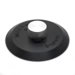 MICHELL Record Clamp Get better sound from your vinyl by clamping it to the platter, evening out unwanted undulations and reducing resonance in the vinyl itself. Black Delrin record clamp with anodised aluminium knob for use on GyroDec, TecnoDec, or third-party turntables.