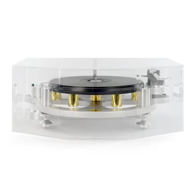 MICHELL SEcure CoverAvailable to fit the Orbe SE and Gyro SE, the SEcure Cover has been designed to totally cover the whole deck (platter, motor and arm assembly) and is the best solution to keep your naked Michell Engineering turntable free of dust. 