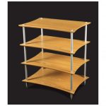 QUADRASHIRE Q4 bamboo Dimensions of our Quadraspire original HiFi racks, weight limits, column lengths and finishes. Our Q4 Original HiFi Racks use 32mm diameter curved SV columns in black or matt silver. Available heights are: 100mm, 140mm, 180mm, 216mm, 256mm, 326mm A choice of spikes, flat feet or castors are also available. Shelves are made from solid bamboo which is available in natural or coloured. choice of 4 finishes, cherry, black dark and natural, for all our Q4 Original HiFi Racks.