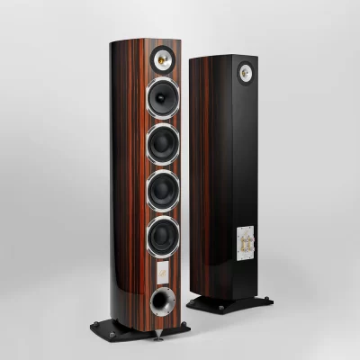 Triangle Magellan - Quatuor 40thPremium Floorstanding Speaker - Magellan Quatuor 40th

Music as if you were at the opera. The sound image takes on a whole new dimension here, filling the space with sophistication. The Quatuor 40th, a 135cm high 3-way floorstander, is the flagship of the new MAGELLAN 40th anniversary edition.

With a new dome made of magnesium alloy, its horn tweeter reveals the finest details of your recordings smoothly and accurately. The Quatuor 40th is characterized by the addition of a rear tweeter that allows the speaker to radiate energy to the front and rear of the transmitting point. The sound level is better distributed, and the placement of the speaker simplified.

The 16cm driver with a paper diaphragm and small pleat suspensions, a distinctive feature of TRIANGLE speakers, reproduces any vocal register with great neutrality and without the slightest coloration.

The powerful and extensive bass of the three 16cm drivers is perfectly suited for modern music as well as for a prestigious string quartet or a cello suite. Its proprietary SVA diaphragm and its cooling system provide exceptional performances in the bass and sub-bass register.

Its extended bandwidth and its significant reserve of power make it possible to easily provide sound in rooms larger than 30m2.