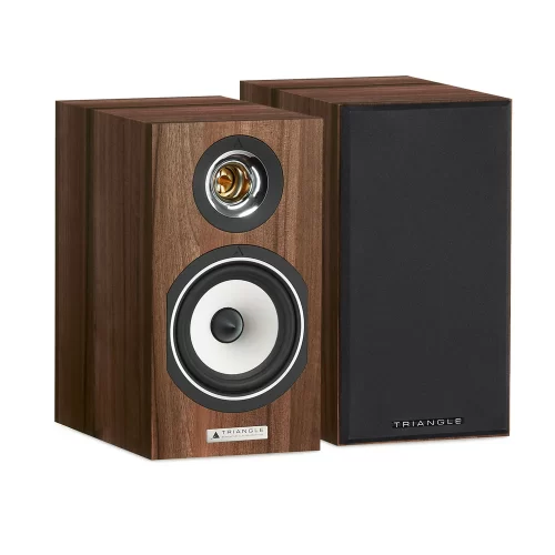 Triangle Titus Ez Hi-Fi Bookshelf Speaker - Titus EZ The Titus Ez bookshelf speaker earns its reputation as one the best ‘ambassadors’ of the Triangle sound. This 30cm tall and 17cm wide compact speaker is an excellent introduction to audiophile sound and includes TRIANGLE’s key technologies. Easily blending to its surroundings, and easy on the eye, this discreet and elegant speaker masterfully fills a room with high quality sound. The speaker offers outstanding musical intensity and a powerful bass for a product of its size. The Titus Ez uses the Esprit Ez horn loaded Tweeter and one 13cm (5.25 inch) mid-woofer with the 100% natural cellulose diaphragm. The low frequencies are extended with a rear located port. The Titus Ez surprises from the very first listening with its details and huge sound stage. The performance of the Titus Ez will entice music lovers looking for a very compact speaker, offering liveliness and detail on each with a wide range of music. It is recommended for rooms of between 8m2 to 20m2.