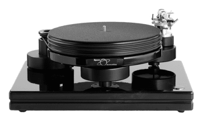 Nottingham Analogue SpacedeckOne of Nottingham Analogue's most popular turntables.

The 37mm platter is mounted onto its own chassis and runs on their classic bronze bearing. The motor/pulley assembly is mounted in its own housing which sits separately from the turntable chassis, the only connection is the drive belt. This helps to avoid audio resonances being transferred through the chassis of the turntable.