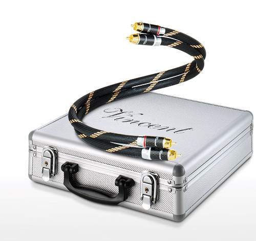 Vincent Premium Line RCA This interconnect cable is the ideal partner to connect your source to the amplifier. Multi-shielded souls ensure optimum transmission, and the one-sided earthed shield actually provides true shielding. Only pure materials such as oxygen-free copper and the best insulation materials are used.