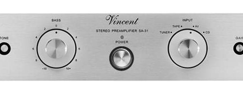 Vincent SA 31 Hybrid A combination of tube sound and high transistor performance. The pre-stage SA-31 works with high-precision ALPS potentiometers. The amplifier trains of the right and left channels are built separately to achieve a low noise-to-noise ratio. The output amplifier is designed in Class-A technology.
