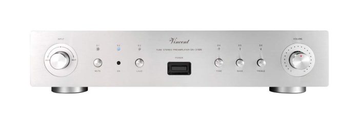 Vincent SA 31 MK Hybrid stereo preamp Mechanically and electronically extremely massively constructed preliminary stage. In total there are four 6N16 tubes in the output stage. An electronic volume and input control speak a clear language, which is reflected 100% in the sound.