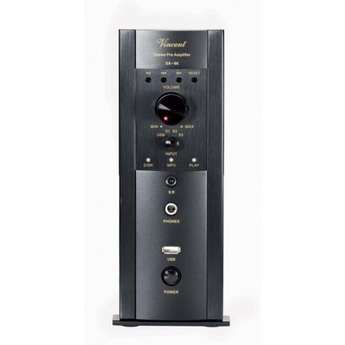 Vincent SA 96 Line preamplifier with usb inout for mp3 music files through memory stick or another mp3 player. Remote controled.
