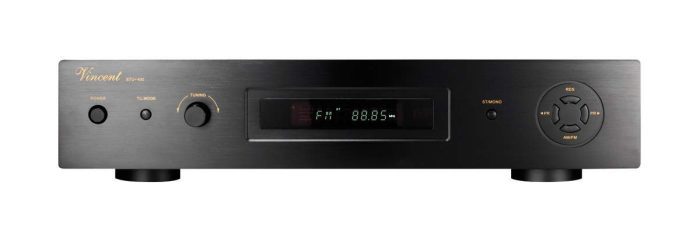 Vincent STU-400 Of course there is still a tuner for every decent system, here the STU-400. Equipped with AM / FM band, 30 station memories and gold-plated outputs, this device completes our "small" system perfectly