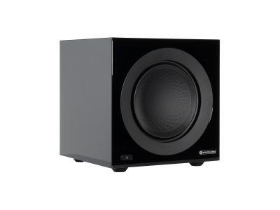 Monitor Audio Anthra W10The W10 is the most compact model within the Anthra subwoofer series. It features a 10” (25 cm) Rigid Surface Technology II (RST II) C-CAM high-excursion driver powered by a Class-D 500 Watt amplifier, housed within a comprehensively internally braced, sealed-box cabinet.

Engineered to deliver deep, agile bass in small to mid-sized spaces, the Anthra W10 subwoofer features a 500 Watt Class-D amplifier driving a 10” (25 cm) Rigid Surface Technology II (RST II) C-CAM high-excursion driver. The W10 can be used on its own or linked with up to three other Anthra subwoofers for a truly immersive, ultra-dynamic listening experience.

A full-colour LCD display and rotatory dial is located on the back panel, to allow for basic subwoofer setup and EQ preset selection, while advanced features including DSP configuration and multi-sub connectivity setup are available via the MaestroUnite app.