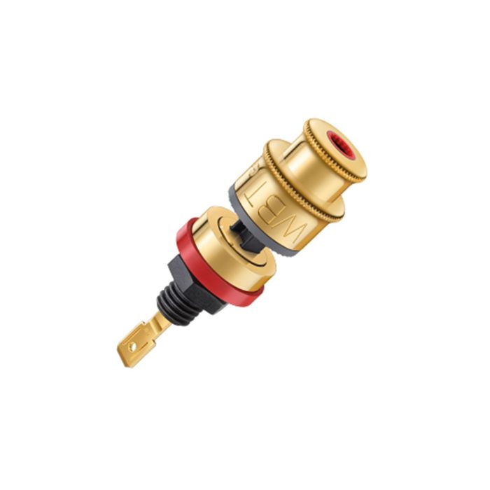 WBT-0705 Cu WBT-0705 Cu pole terminal Brand: WBT Specifications: nextgen™pole terminal with signal conductor made of velours chromium