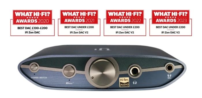 ZEN DAC 3 from iFi audio Plug In. World Out. The Award-winning DAC/headphone amplifier for Home and Office. Fresh New Look. Unleash Every Music Detail. The ZEN DAC 3 serves as your gateway to the world of high-resolution music, offering support for sample rates of up to 768kHz. This future-proof feature ensures full compatibility with all music formats available on streaming platforms, bringing you the best in sound quality. Equipped with a built-in headphone amplifier and the versatility to function both as a DAC and a DAC/Pre, this all-encompassing device is the only piece of equipment you’ll need on your desk. It seamlessly connects to headphones, preamplifiers, integrated amplifiers, or active speakers, offering a comprehensive audio solution for home and office.