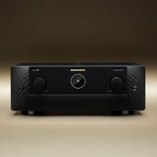 Marantz CINEMA 50 Premium 9.4 CINEMA 50 Equipped with the latest immersive audio formats, CINEMA 50 is equally ideal for a dedicated home theater space or multi-use living room. Its thoughtfully selected connectivity options, flexible speaker arrangement, and fine-tuning ability allow you to make CINEMA 50 your own. Artisinal Design 9.4 Channels 110 Watts per Channel 6 HDMI Inputs plus eARC 8K & Dolby Atmos HEOS Built-in 5 Year Warranty Built upon decades of rich heritage, designed with timeless style, and engineered for utmost performance, Marantz CINEMA Series are the foundation of the world's most demanding home theaters. A modern expression of timeless design principles, CINEMA 50 features the iconic Marantz porthole, symmetrical design, and front panel controls elegantly hidden from view. Immersive spaciousness, warm and rich tone, extraordinary detail and lifelike dynamics are legendary hallmarks of Marantz sound. The Marantz Sound Master meticulously tuned CINEMA 50 for amazing performance with our proprietary HDAM amplification circuitry to create the Most Musical Sound in your home. CINEMA 50 comes complete with the latest immersive audio formats, 8K video, room optimization, streaming, and more technology to simplify and elevate your enjoyment.