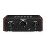 Marantz HD-AMP1 Designed to Marantz's highest audiophile standards This newly developed Marantz HD-AMP1 is a compact high-end amplifier with a beautiful, elegant, classic look. The HD-AMP1 digital integrated amplifier is the heart of your music and features the latest digital audio technologies that deliver the ultimate fidelity from the widest range of audio sources. Equipped with multiple digital inputs, including 2 optical, 1 coaxial along with 2 USB ports, the HD-AMP1 is capable of decoding the latest generation of high-resolution lossless audio file formats, including WAV, AIFF, ALAC, FLAC at up to 24-bit/192-kHz resolution, as well as MP3, WMA and AAC files. The dual crystal clock and a discrete DAC filter with the company's highly acclaimed HDAM preamp elements turn the standard measured audio into high-resolution audio with 384kHz/32bit processing capability capable of reproducing even the smallest details. The rear USB-B port features advanced noise isolation, so you can connect your PC or Mac and stream even higher-resolution files, up to 32-bit/384kHz. The HDAMP1 is equipped with the ESS SABRE DAC for the widest bandwidth, highest dynamic range and lowest distortion. The HD-AMP1 can also play your favorite DSD high-resolution audio tracks including 2.6/5.2/11.2-MHz. The HD-AMP1 features 3 circuit blocks featuring our proprietary HDAM-SA2 technology modules, including the analog front end, D/A I/V converter block as well as the dedicated headphone amplifier block, which also features 3 selectable gain levels to handle the widest range of headphone impedances and has its own volume control. In addition to the digital inputs there are 2 analog inputs as well as a subwoofer output.