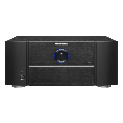 Marantz MM8077 -7 The MM8077 is designed to deliver impressive power, exceptional home theater amplification, and pristine high-resolution sound reproduction. Classic Design 7 Channels 150 Watts per Channel Class A/B Amplifier 3 Year Warranty MM8077 is built to deliver on its promise of high-performance power. It’s no-nonsense, yet elegant design ensures that every ounce of amplification is available whenever you require it. The power supply features a high current toroidal power transformer along with high power (71WVDC) filter capacitors with a total 100,000µF capacitance to easily handle sharp short-term transient peaks. The Marantz Sound Master meticulously tuned MM8077 for amazing performance with careful parts selection to create the Most Musical Sound in your home. Featuring our unique current feedback discrete power amp output stages that are identical for all channels, the MM8077 is equipped with multiple high current discrete power transistors that feature high slew rate and wide operating bandwidth to extract the most detail from today’s high resolution audio formats.