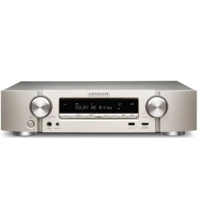 Marantz NR1510 Slimline 5.2All the sound you need in a slim design.

Packed with technology and performance, the NR1510 features Dolby Vision, Bluetooth headphone listening and a stunning slim-bezel design. With simple connections and a slim chassis, the NR1510 delivers great sound with incredible ease.

Slim Design
5.2 Channels
50 Watts per Channel
6 HDMI Inputs and eARC
4K & Dolby Audio
HEOS Built-in

Enjoy exceptional audio performance from the slim-profile Marantz NR1510 -5.2 Channel, 4K Ultra HD AV Receiver. It delivers exceptional surround sound and high-fidelity audio from a sleek, slim design. At half the height of a traditional AV receiver, the NR1510 delivers high-resolution surround sound from Dolby TrueHD and DTS-HD Master Audio. Stream music from popular online streams and use the NR1510 with voice assistance via Amazon Alexa, Google Assistant and Apple Siri.

More lifelike images with Dolby Vision

Supports Dolby Vision for enhanced picture quality. From vibrant colors to darker shadows, enjoy a wider, more diverse color gamut and experience.

Connectivity, Streaming and Listening in Multiple Rooms

Stream the most popular music services — including Spotify, Amazon Prime Music HD, Tidal and more — via Bluetooth, AirPlay 2 or the HEOS App.

Design and Performance

The NR1510 was meticulously designed by Marantz’s Sound Master for stunning performance with meticulous selection of materials to create the most Musical Sound in your home!
