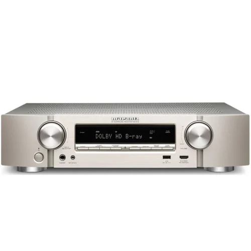 Marantz NR1510 Slimline 5.2 All the sound you need in a slim design. Packed with technology and performance, the NR1510 features Dolby Vision, Bluetooth headphone listening and a stunning slim-bezel design. With simple connections and a slim chassis, the NR1510 delivers great sound with incredible ease. Slim Design 5.2 Channels 50 Watts per Channel 6 HDMI Inputs and eARC 4K & Dolby Audio HEOS Built-in Enjoy exceptional audio performance from the slim-profile Marantz NR1510 -5.2 Channel, 4K Ultra HD AV Receiver. It delivers exceptional surround sound and high-fidelity audio from a sleek, slim design. At half the height of a traditional AV receiver, the NR1510 delivers high-resolution surround sound from Dolby TrueHD and DTS-HD Master Audio. Stream music from popular online streams and use the NR1510 with voice assistance via Amazon Alexa, Google Assistant and Apple Siri. More lifelike images with Dolby Vision Supports Dolby Vision for enhanced picture quality. From vibrant colors to darker shadows, enjoy a wider, more diverse color gamut and experience. Connectivity, Streaming and Listening in Multiple Rooms Stream the most popular music services — including Spotify, Amazon Prime Music HD, Tidal and more — via Bluetooth, AirPlay 2 or the HEOS App. Design and Performance The NR1510 was meticulously designed by Marantz’s Sound Master for stunning performance with meticulous selection of materials to create the most Musical Sound in your home!