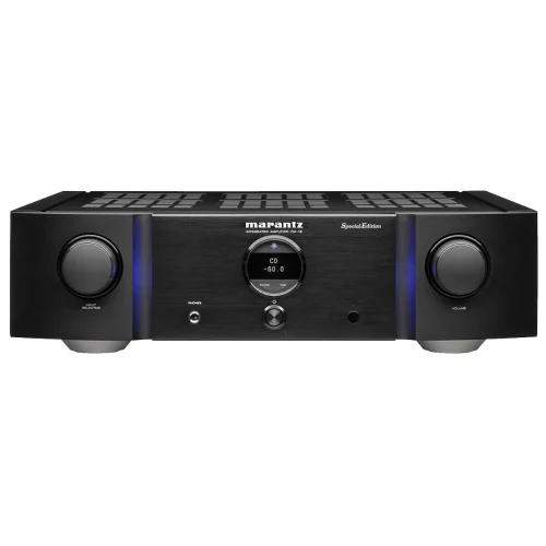 Marantz PM-12SE Special Edition Audio Clarity Reimagined Enjoy a complete two-stage amplifier design in a Special Edition with separate power supplies for the preamp and amplifier so you hear exceptional sound quality with rich signal clarity every time. • Classic Design • 2.2 Channels • 200 Watts per channel • Specially Designed HDAM Masterfully Crafted The team of Sound Masters located in Japan and Europe did not stop intensively working on the design and construction of this amplifier until they were absolutely sure that they had reached the level of quality worthy of the Marantz name. Clear Sound Designed to take advantage of the improvements, maintain the clearest possible sound and provide the power needed to drive the most demanding speakers. Marantz HDAM Technology The result is a much more dynamic, accurate and detailed sound. Over the years, Marantz has developed different HDAM technology to suit the specific requirements of players and amplifiers. The PM-12SE amplifier uses the latest HDAM-SA3 technology, combined with an optimized circuit design and carefully selected components, to deliver nothing but exceptional sound quality and performance. Marantz Musical Premium Phono EQ Designed to deliver the best sound quality by simplifying the signal path, the advanced Marantz Phono EQ in the PM-12SE amplifier can be used with both MC and MM cartridges.