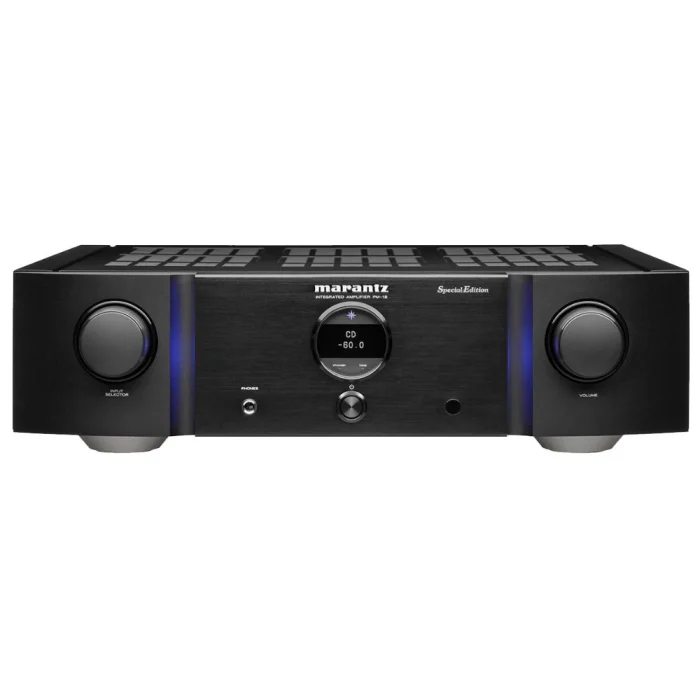 Marantz PM-12SE Special Edition Audio Clarity Reimagined Enjoy a complete two-stage amplifier design in a Special Edition with separate power supplies for the preamp and amplifier so you hear exceptional sound quality with rich signal clarity every time. • Classic Design • 2.2 Channels • 200 Watts per channel • Specially Designed HDAM Masterfully Crafted The team of Sound Masters located in Japan and Europe did not stop intensively working on the design and construction of this amplifier until they were absolutely sure that they had reached the level of quality worthy of the Marantz name. Clear Sound Designed to take advantage of the improvements, maintain the clearest possible sound and provide the power needed to drive the most demanding speakers. Marantz HDAM Technology The result is a much more dynamic, accurate and detailed sound. Over the years, Marantz has developed different HDAM technology to suit the specific requirements of players and amplifiers. The PM-12SE amplifier uses the latest HDAM-SA3 technology, combined with an optimized circuit design and carefully selected components, to deliver nothing but exceptional sound quality and performance. Marantz Musical Premium Phono EQ Designed to deliver the best sound quality by simplifying the signal path, the advanced Marantz Phono EQ in the PM-12SE amplifier can be used with both MC and MM cartridges.