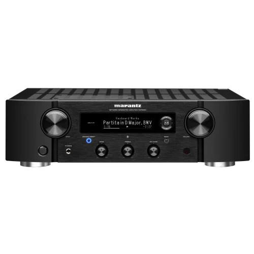 Marantz PM7000N Designed and extensively tuned by our team of engineers with decades of Hi-Fi expertise, the PM7000N amplifier delivers exceptional performance from any music source. Whether digital or analogue, enjoy the most musical sound from any source. Sophisticated Design 2.2 Channels 60 Watts per channel Specially designed HDAM HEOS Built-in Featuring premium audio components, current-feedback HDAM, a toroidal transformer and a high-speed instant power supply. Stream music wirelessly or enjoy high-resolution digital audio files up to 24-bit and 192 kHz sampling. Designed to suit your musical tastes The ideal choice for music lovers who demand great Marantz sound with flexible features and plenty of music streaming. A Modern Integrated Amplifier The PM7000N is the first fully discrete, integrated Hi-Fi amplifier with built-in HEOS technology from Marantz. The amplifier delivers a powerful 2x60W into 8 ohms or 2 x 80W into 4 ohms (20Hz – 20kHz). Wide range of connections Four analog inputs, one analog output, one coaxial input, two optical digital inputs and one USB-A for high-resolution audio files. Advanced Marantz sound Wider dynamic range with lower distortion in the output stage from Marantz’s latest HDAM-FA3 modules. Flexibility in all settings Tone control to adjust the sound exactly how you want it and a dedicated subwoofer output for even bass distribution, without audible peaks and dips.