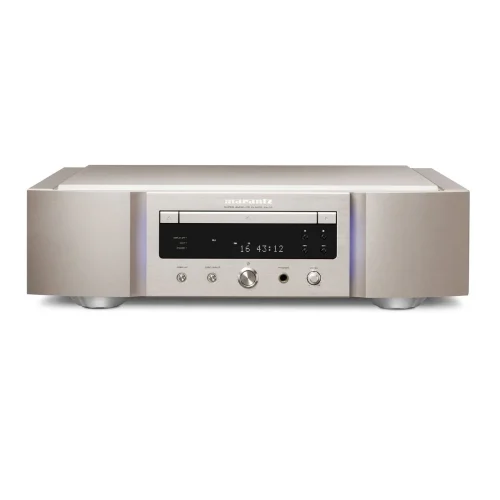 Marantz SA-10 Reference Reference Class Super Audio CD Player with USB DAC, digital inputs and unique Marantz Musical Mastering technology. The SA-10 is a reference-level SACD/CD player built to reproduce the full depth and detail of any recording and deliver a truly luxurious listening experience. • Made in Japan at Marantz’s Shirakawa factory • Supports SACD, CD & DVD • Exclusive HDAM circuitry • Marantz Musical Mastering DAC Rediscover your music The SA-10 is designed to set a new standard in sound. Whether you’re listening to music on disc or content streamed from a computer, enjoy your collection in refined clarity. It’s designed and finely tuned by an international team of engineers who have been designing and implementing Marantz CD and SACD systems for over 35 years. SACD/CD Player with DAC Featuring stunning SACD, CD and DSD playback, the SA-10 delivers a truly luxurious listening experience. Accurate Playback Whether you're playing SACDs, CDs or other data discs containing music, it's of the utmost importance that any playback device retrieves the information as accurately as possible. Unlike a computer reading a disc for copying, there's no time for repeated rescans when playing music - this happens in real time, so disc playback must get things right the first time. CD, SACD and more… The SA-10 goes far beyond just disc playback: it's also a fully functional digital-to-analog converter for music stored on a home computer, as it also has conventional digital inputs for other existing sources. These conventional inputs - optical and coaxial - can handle music files up to 192 kHz/24 bit. It's More Than a DAC The SA-10 takes things a step further - just as it features a brand new mechanism in the loading drawer, the digital-to-analog conversion has also undergone a radical overhaul, taking full advantage of the 1-bit conversion technology previously found in top-of-the-line Marantz players. It incorporates brand new filtering and up-conversion to take advantage of this simple, yet elegant solution. We call this algorithm Marantz Musical Mastering. Marantz Musical Mastering DSD is at the heart of how the SA-10 handles digital audio: PCM and DXD inputs are all converted to DSD at 11.2 MHz using our exclusive MMM-Stream Converter located inside the device, and the resulting high-frequency signal is then processed by the unique MMM-Conversion stage, used in place of a conventional DAC, to render the analog output.