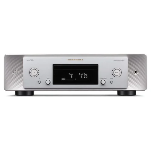 Marantz SACD 30n The SACD 30n is designed for the discerning music lover who appreciates format flexibility and expects the most realistic sound. Hundreds of hours of careful tuning by Marantz Sound Master engineers ensure the exquisite detail and musicality that have always made Marantz stand out. • Made in Japan and at Marantz's Shirakawa factory • Supports SACD, CD & DVD • Exclusive HDAM circuitry • DSD support • Built-in HEOS • Marantz Musical Mastering DAC Extreme musicality for your collection The ultimate digital playback medium for CDs, SACDs and high-resolution files, as well as for many network programs. Outstanding sound design and development The SACD 30n continues the renowned legacy of excellent Marantz devices. It has been developed by Marantz’s international team of Sound Master engineers who have poured their passion, experience and exceptional ear into every aspect of its unsurpassed design. The complete digital music player The SACD 30n is built to meet all the demands of the modern high-performance audiophile who wants to combine a large digital music collection with the leading online music services.