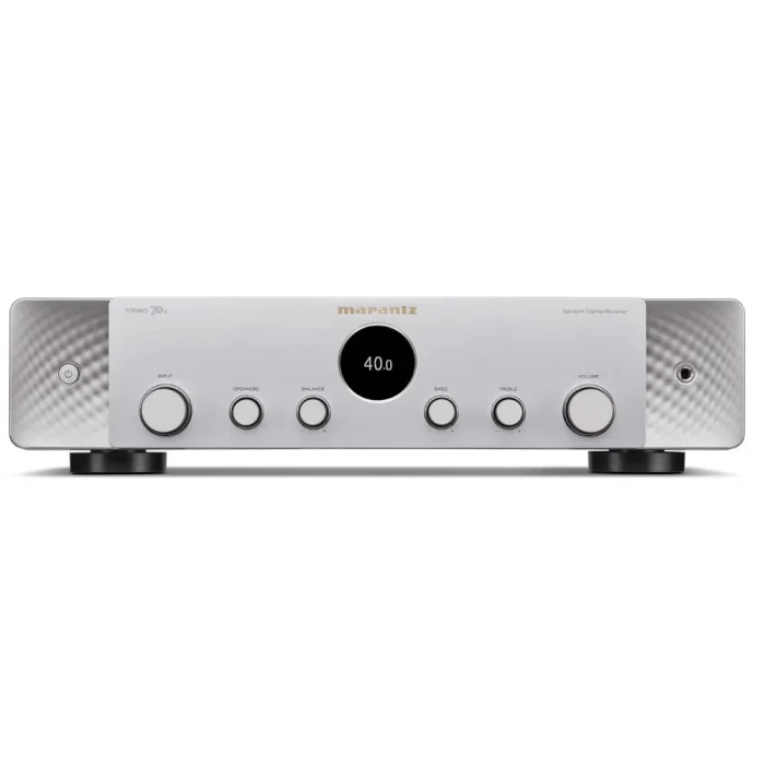 Marantz STEREO 70s Enter a world of exquisite sound and elevated enjoyment of all your home entertainment sources without overwhelming your décor. STEREO 70s incorporates the technologies found in full-size surround sound home theaters with the simplicity and elegance of a two-channel stereo system. Slimline Design 2.2 Channels 75 Watts Per Channel Custom HDAM 6 HDMI Inputs plus eARC HEOS Built-in