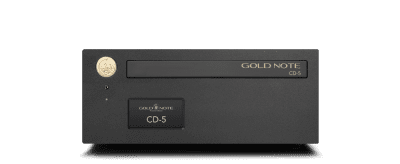 GoldNote CD-5The Pinnacle of CD Playback Excellence

Experience unparalleled audio fidelity with the CD-5, the definitive choice for discerning audiophiles. Featuring a state-of-the-art high-precision CD mechanism and a high-resolution D/A converter, the CD-5 ensures an impeccable reproduction of every nuance in your music collection.
Crafted with meticulous attention to detail, the CD-5’s mechanical chassis and audio circuits are designed to deliver the highest sound quality. By employing select audio-grade components and an analogue signal path design, this masterpiece eliminates noise and intermodulation, ensuring a pure and immersive listening experience. Navigating your music is a breeze with the intuitive touchscreen display and included remote control.

The CD-5 offers both analogue and digital outputs in a fully balanced configuration, providing versatile connectivity options for your high-end audio setup.
Elevate your audio experience further by pairing the CD-5 with the optional PSU-10 EVO external power supply. This upgrade enhances dynamic range and reveals even finer details in your favorite tracks, taking your listening enjoyment to new heights.
Indulge in the ultimate musical pleasure with the CD-5, where precision engineering meets unparalleled performance.