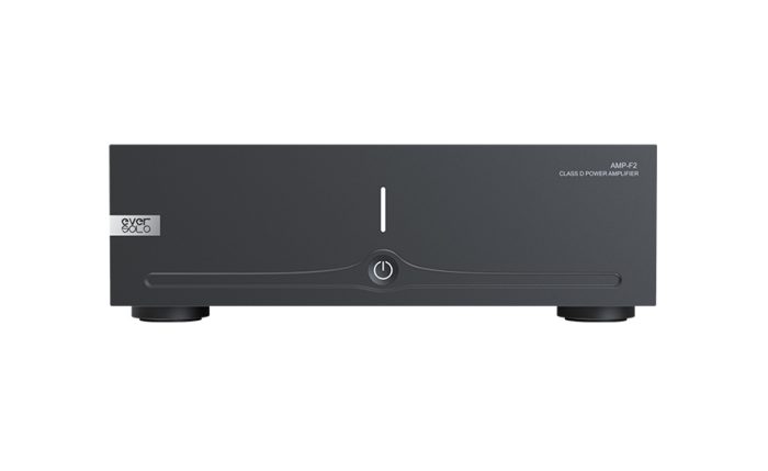 EverSolo AMP-F2 The EverSolo AMP-F2, developed in collaboration with the Starke Sound team, is a Class D amplifier based on the integration of the latter's innovative NS600 module. As a result, it offers high power reserve, excellent dynamics and high-precision sound. The brand new SAPS switch mode power supply provides the audio circuit with a clean electrical signal, ensuring very low noise and distortion levels. Bridgeable, the AMP-F2 is a versatile model that can be used in stereo or mono. Based on the NS600 Class D amplifier module from Starke Sound, the EverSolo AMP-F2 is capable of delivering significant power, up to 2x250W RMS at 4 Ohm (1% THD). When the amplifier is used bridged (BTL), i.e. mono, its power increases to 450W RMS at 2 Ohm (1% THD). This ability to support very low load impedances ensures sufficient power even in configurations using particularly demanding speakers.