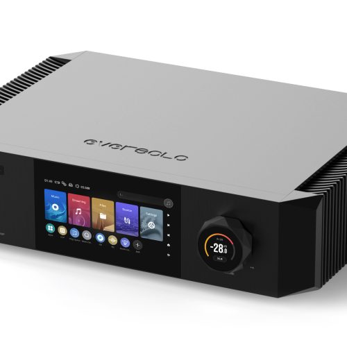 Eversolo DMP-A10 details Crafted Like a Piece of Art The DMP-A10 chassis blends modern aesthetics with romanticism, precision-engineered with CNC technology. At 430mm, it fits seamlessly into high-end audio systems, combining functionality and elegance.