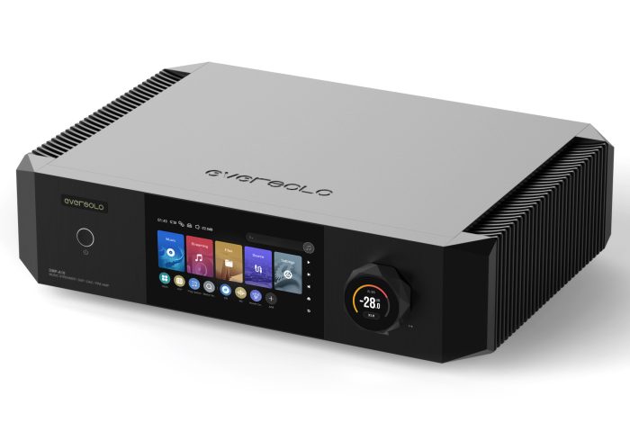 Eversolo DMP-A10 details Crafted Like a Piece of Art The DMP-A10 chassis blends modern aesthetics with romanticism, precision-engineered with CNC technology. At 430mm, it fits seamlessly into high-end audio systems, combining functionality and elegance.
