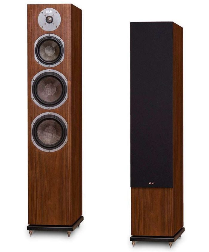 KLH Kendall This stunningly beautiful floorstanding loudspeaker, aptly named after Kendall Square in Cambridge, Massachusetts, the birthplace of KLH, is our flagship electrodynamic 3-way bass-reflex loudspeaker. It features woven Kevlar drivers with powder-coated die-cast aluminium baskets, braided tinsel leads, custom designed crossovers, an anodised aluminium tweeter with linear response faceplate, and much more, and all in real wood veneers. The Kendall loudspeaker effortlessly reproduces the artist’s original soundtrack recording with such astonishing natural detail and deep visceral bass, that you will swear you’re sitting at a live concert venue.