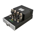 Tsakiridis Devices AEOLOS Ultima Aeolos is our best selling integrated amplifier. It offers everything the user needs in a compact and classic design. The push – pull configuration draws enough power from the output tubes to drive most loudspeakers. Gold plated RCA connectors are implemented for the signal inputs/output and WBT-0710 Next Gen binding posts for the loudspeakers. For the volume control the classic blue Alps is used. An elegant remote control in aluminum case offers you control over all the functions of Aeolos integrated amplifier. Volume control, input selection, mute and power tubes bias mode.