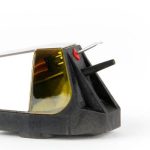 REGA Nd7 The all new Nd7 moving magnet cartridge was developed over 10 years and promises to deliver ‘next level’ performance from moving magnet technology. The Nd range (patent pending) is a world first to use ultra-high powered Neodymium magnets in a moving magnet design which allows us to create this totally unique design. Next level Moving Magnet Each Nd7 is meticulously hand-made by our highly skilled technicians. The Nd7 uses our most advanced “fine line” nude diamond profile for the ultimate in detail retrieval. (The same profile is used on our high end MC models the Apheta 3 and Aphelion 2). This profile has an exceptionally small radii Monocrystalline manmade diamond with the minor radius being just 3µm (microns) as viewed from the top and 30µm in the vertical when viewed from the front. This profile allows immediate adjustment to very small changes in the vinyl due to the small contact area of the diamond which results in exceptional levels of detail being retrieved. The design uses brand new generator geometry with perfect symmetry to achieve highly accurate channel balance. The Nd7 also has an optimised pole gap for superior linearity and cross talk characteristics, this provides a far wider soundstage than the previous models. This new cartridge is created with miniaturised parallel coils which are wound in house utilising 38-micron wire with just 1275 turns. This produces a low inductance, low impedance generator giving vastly improved high frequency response. In keeping with our commitment to sustainability, the Nd range is supplied in 100% recyclable packaging.