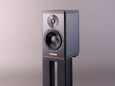 Magico A1The A1 bookshelf loudspeaker features a fully braced aluminum enclosure, beryllium dome tweeter, carbon Nanographene cone, and our renowned elliptical crossover.

Enclosure
The A1 enclosure is constructed using 3⁄8” thick 6061 T6 aircraft grade aluminum, similar to the enclosure developed for the Q1 and is available in an elegant brushed-aluminum, black anodized finish. An innovative internal bracing technique along with the most advanced damping materials makes the sealed enclosure incredibly rigid and free of unwanted mechanical resonances. The complete enclosure design of the A1 is evaluated in simulation using the latest FEA software along with physical testing to meet the uncompromising requirements of Magico for optimized enclosure rigidity, stability and to ensure benchmark acoustical standards.
