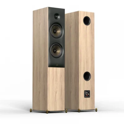 Revival Audio Sprint 4 The Sprint 4, designed in collaboration with the award-winning A+A Cooren Design Studio, is a remarkable blend of modern French elegance and cutting-edge acoustic technology. Featuring the innovative ELYTRON front baffle and high-performance BSC 7” woofers. These floorstanding speakers delivers precise sound and striking aesthetics, continuing the legacy of Revival Audio’s acclaimed ATALANTE line. A truly high end audiophile speaker that punches above its weight!
