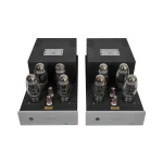 Tsakiridis Devices Ultra Apollon Ultra implements a dual push-pull configuration for each channel allowing it to draw large amounts of power from the power tubes. So Apollon can drive easily power hungry loudspeakers. Gold plated RCA and XLR connectors are implemented for the signal input and WBT-0703 Next Gen binding posts for the loudspeakers. The XLR balanced input is pseudo balanced. True balanced XLR input can be provided upon request. Carefully selected values and types of the electronic components contribute to the reliable circuits operation and the high sound quality of the amplifier. Metal film power resistors and Jantzen superior-Z signal capacitors are used in Apollon Ultra. The meticulous PCB design ensures excellent behavior in SNR and distortion. Inner signal wiring with high quality shielded signal cable. Power wiring uses high quality copper cables of more-than-needed AWG gauge, to achieve low impedance power transfer. All power cables are twisted in pairs to minimize the electromagnetic interference. The handmade multilayer output transformers allow the amplifier to reveal the sound stage and all the music details through the entire audio spectrum. Made by us and tested thoroughly for quality and reliability. The same applies to the power transformer. The positioning of the transformers is such that minimizes the magnetic coupling between power and output transformers.