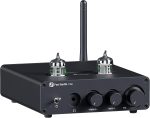 Fosi Audio T20X Bluetooth Tube Amplifier Headphone Fosi Audio T20X Product details 2-in-1: Hifi Music Tube Bluetooth 5.0 Home Audio Receiver 2 Channel Amplifier and Headphone Amp. T20X can drive most home passive/desktop speakers and 3.5MM headphones. Achieve Hifi music quality.